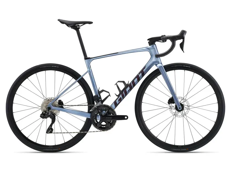 2025 Giant Defy Advanced 1 Road Bike In Gloss Frost Silver