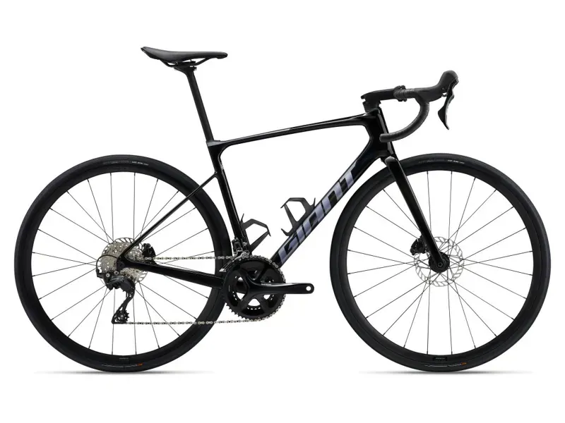 2025 Giant Defy Advanced 2 - 105 Equipped Road Bike - Gloss Carbon Smoke / Mercury