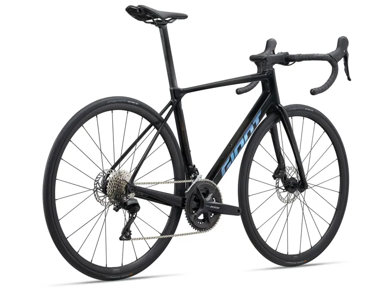 2025 Giant TCR Advanced 2 - 105 Equipped Road Bike - Gloss Carbon / Electron Blue-3