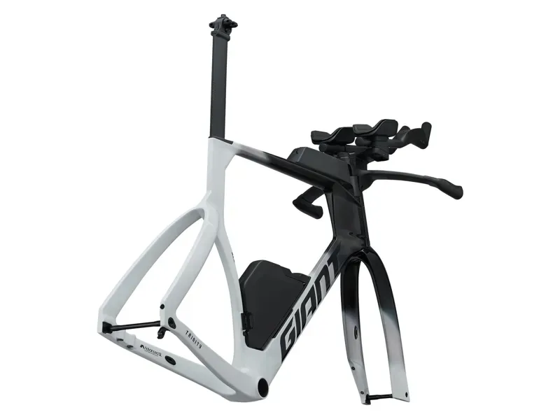 Giant Trinity Advanced SL-FF Frameset in Gloss White/Carbon/Supernova Grey-2