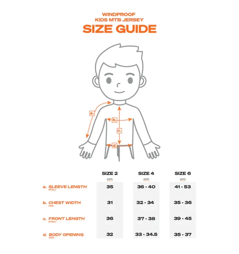 Kids Ride Shotgun - Clothing Size Guide
