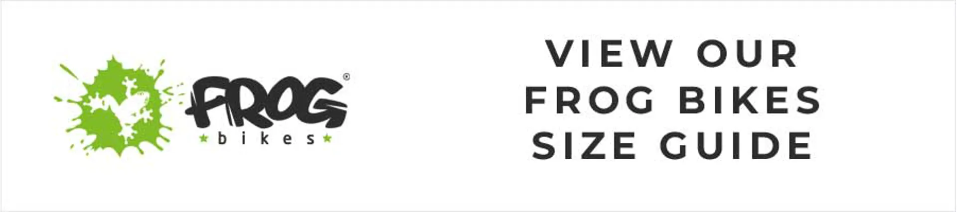 Frog Bikes size guide