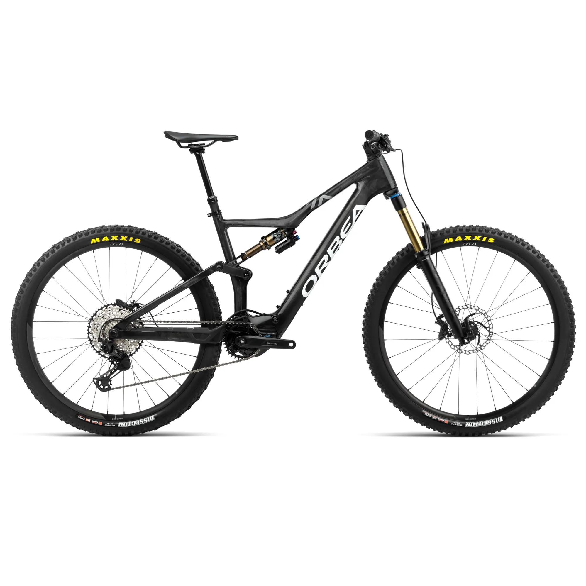 Orbea Rise M10 Mountain Bike in Carbon Raw/White
