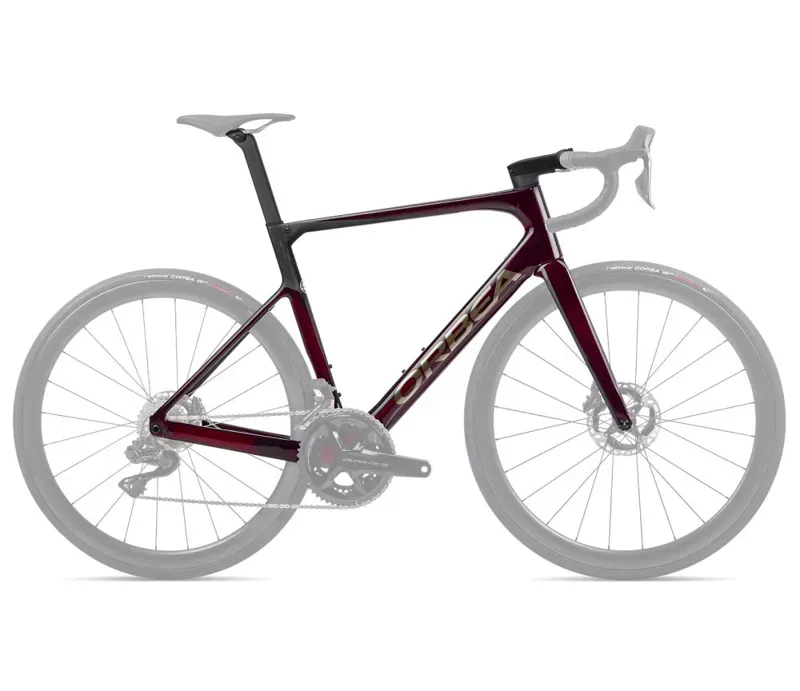Orbea Orca Omx Road Bike Frameset in Red Wine/Carbon Raw