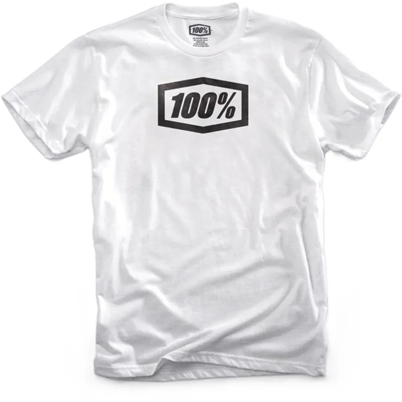 100 Percent Essential Mens T-Shirt in White