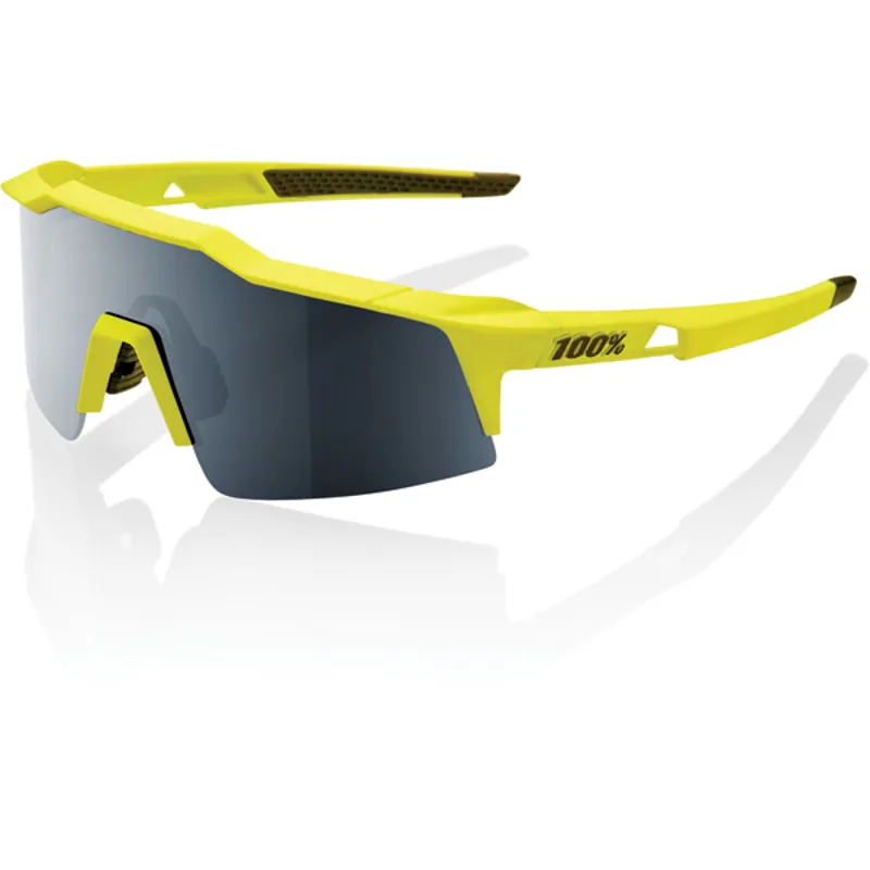100 Percent Speedcraft SL Mirror Black Lens Sunglasses in Yellow