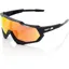 100 Percent Speedtrap HiPer Mirror Red Lens Sunglasses in Black