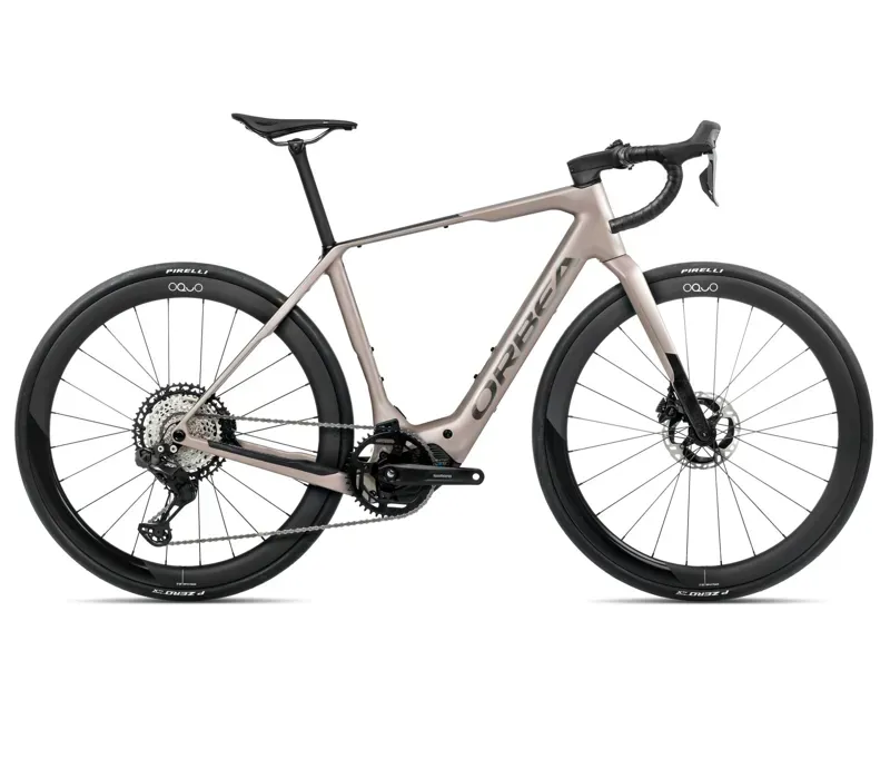 Orbea Denna M10i E-Road Bike In Nickel Matt/Carbon Raw Gloss
