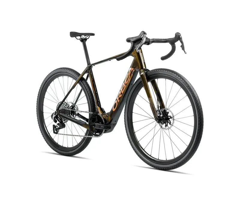 Orbea Denna M20 E-Road Bike In Caramel Carbon View/Golden Sand Gloss-1