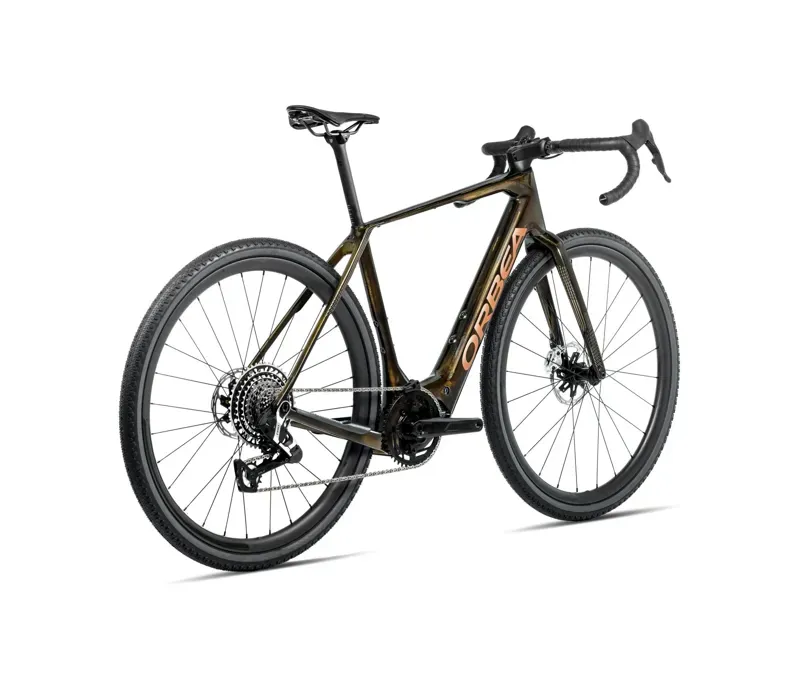 Orbea Denna M20 E-Road Bike In Caramel Carbon View/Golden Sand Gloss-2