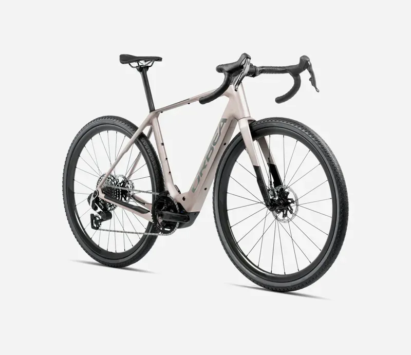 2025 Orbea Denna M31e E-Road Bike In Nickel Matt/Carbon Raw Gloss-1