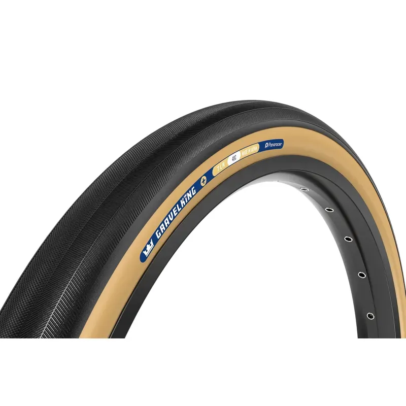 Panaracer Gravelking Slick Plus Tlr Gravel Tyre In Black/Brown