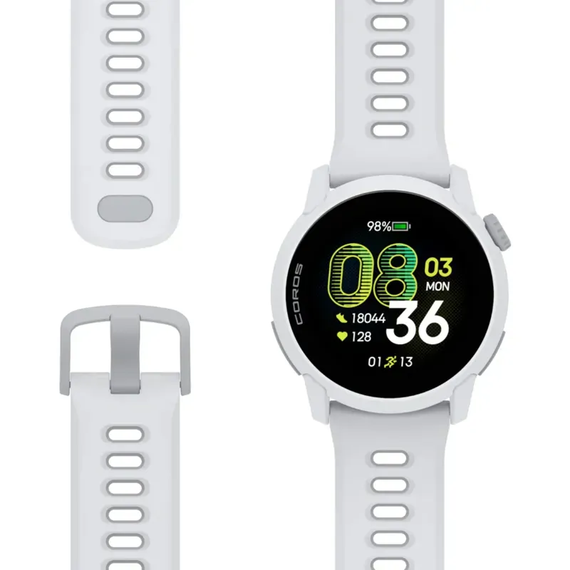 Coros PACE 4 GPS Sport Watch Silicone in White-4