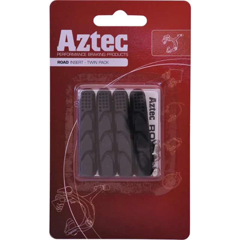 Aztec Road Brake Block Inserts in Black