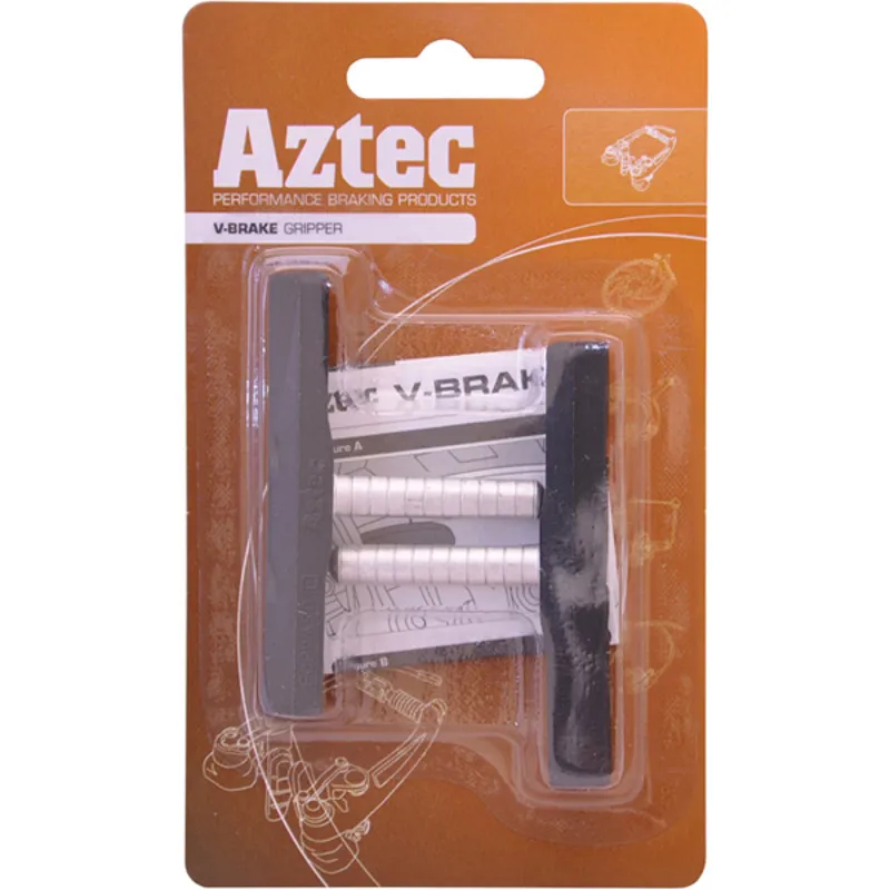 Aztec V-Type Gripper Brake Blocks in Black