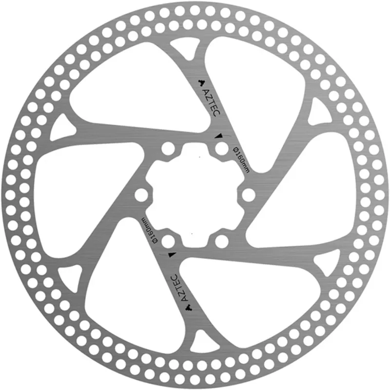 Aztec Stainless Steel Rotor - 6 Bolt - Circle cutouts