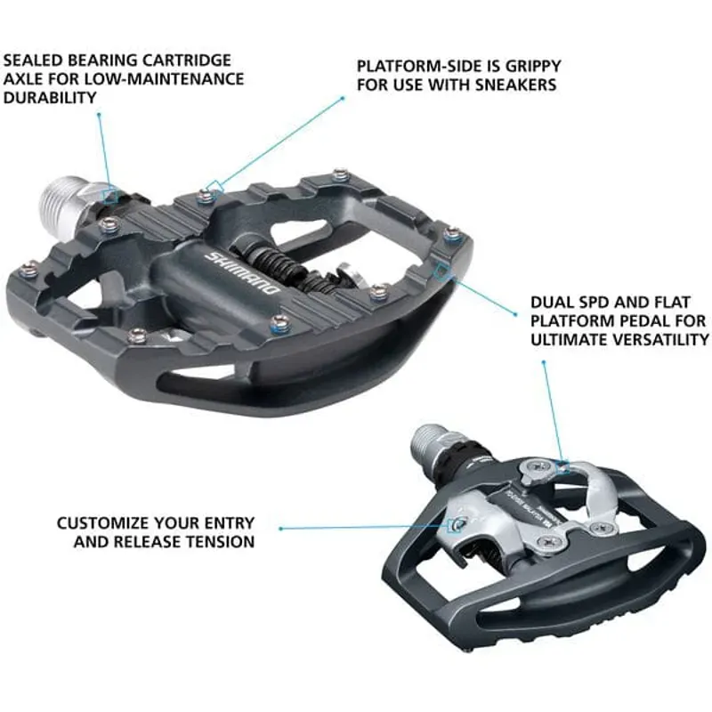 Shimano EH-500 SPD Pedals in Grey-2