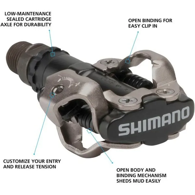 Shimano M520 SPD Pedals in Black-1