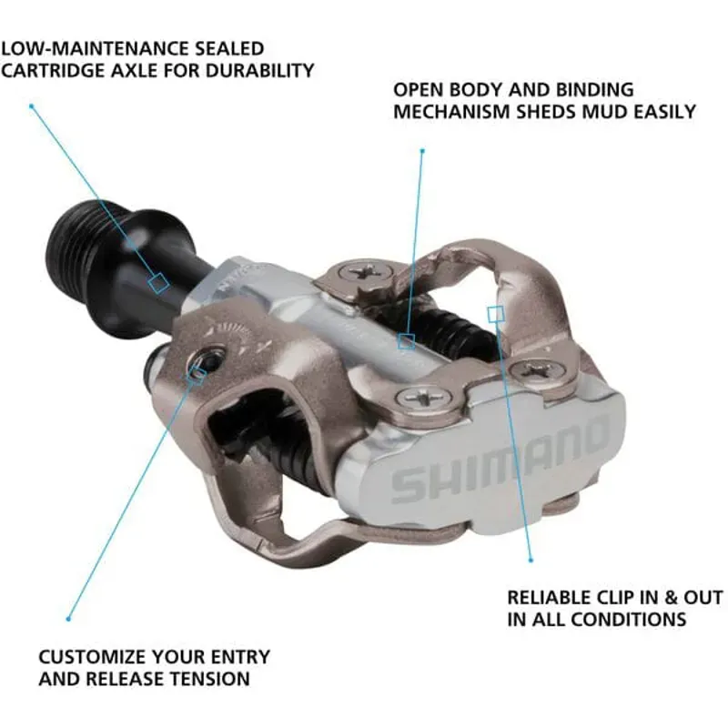 SHIMANO M540 MTB SPD pedals - two sided mechanism-1