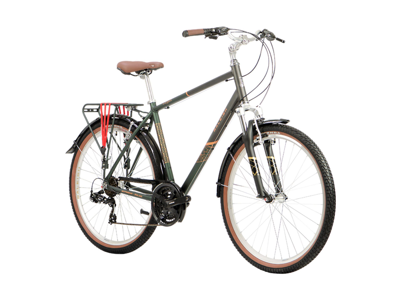 2020 Raleigh Pioneer Trail Crossbar 27.5 Hybrid Bike in Green-8