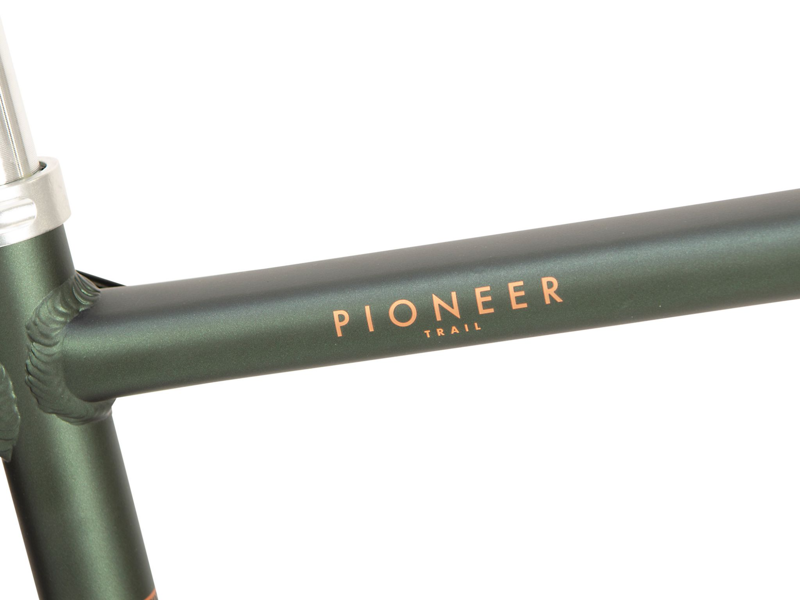 2020 Raleigh Pioneer Trail Crossbar 27.5 Hybrid Bike in Green-5