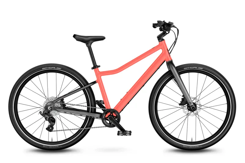 woom EXPLORE 5 - 24 inch Lightweight Kids Bike - Neon Coral