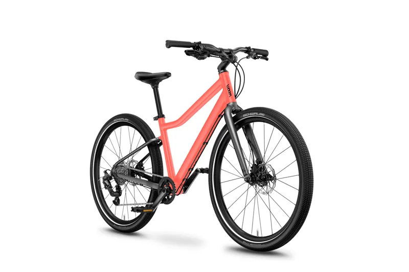 woom EXPLORE 5 - 24 inch Lightweight Kids Bike - Neon Coral-1