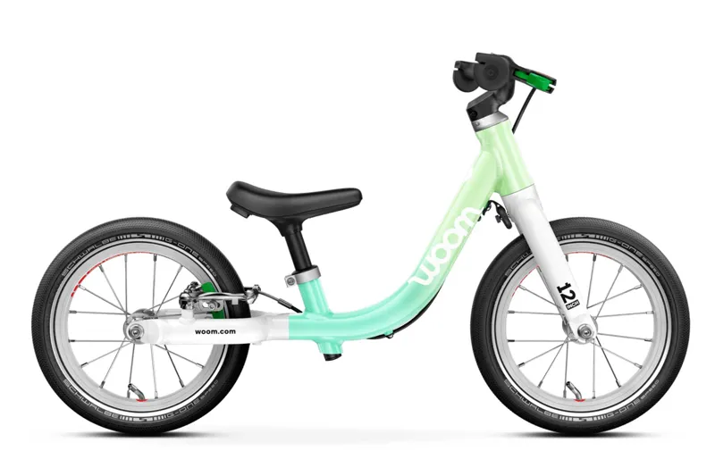 woom GO 1 Balance Bike - 12inch Lightweight Bike - Spearmint Crush