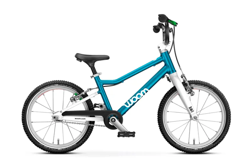 woom GO 3 - 16 inch Lightweight Kids Bike - Metallic Blue
