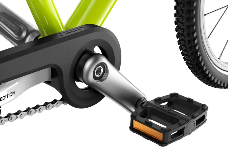 woom GO 3 - 16 inch Lightweight Kids Bike - Neon Lime-3