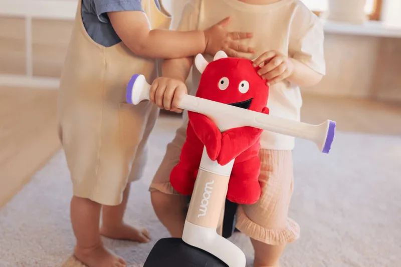 woom WOW Self-Balancing Balance Bike - Ages 9-36 Months - Pop Peach-9