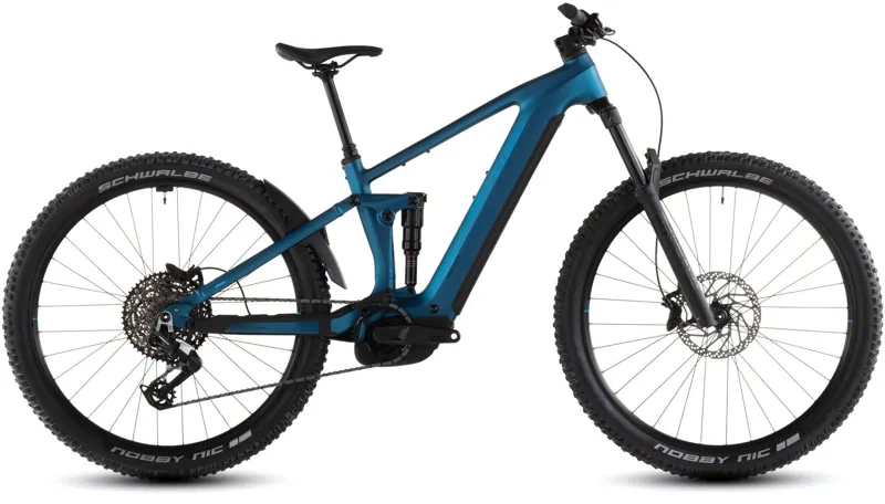 2026 Cube Stereo Hybrid one44 EX 800 - Full Suspension eBike - Electric Blue / Blue