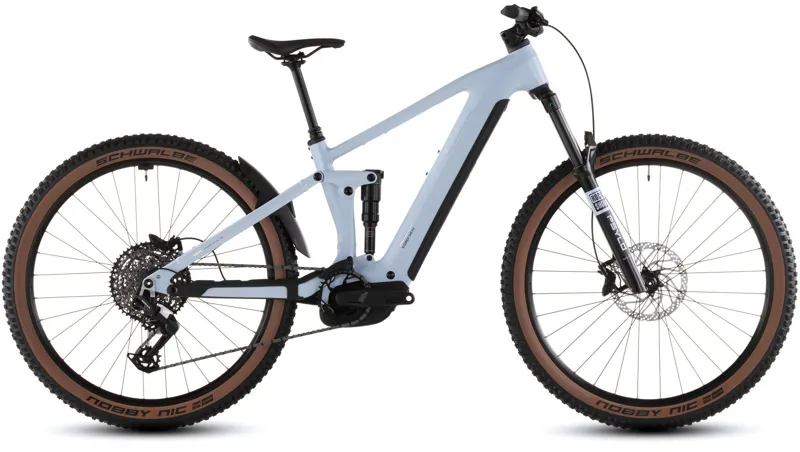 2026 Cube Stereo Hybrid one44 EX 800 - Full Suspension eBike - Ice Blue / Prism