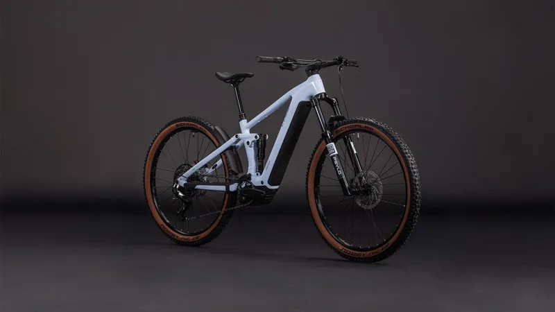 2026 Cube Stereo Hybrid one44 EX 800 - Full Suspension eBike - Ice Blue / Prism-1