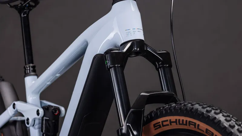 2026 Cube Stereo Hybrid one44 EX 800 - Full Suspension eBike - Ice Blue / Prism-5