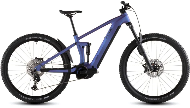 2026 Cube Stereo Hybrid one44 EXC 800 - Full Suspension eBike - Blue Iris / Black