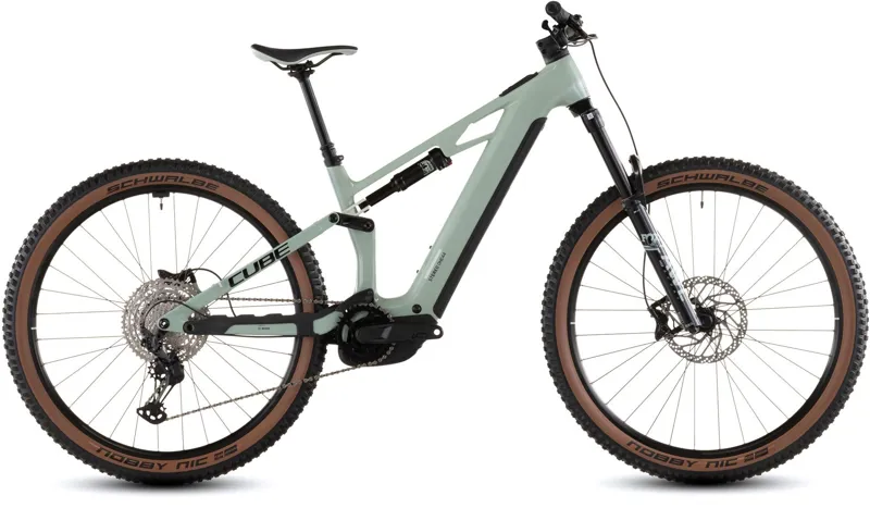 2026 Cube Stereo Hybrid one44 HPC Race 800 - Full Suspension eBike - Dried Herb / Black