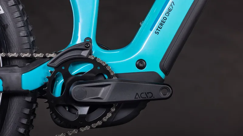 2026 Cube Stereo Hybrid one77 HPC Race 800 - Full Suspension eBike - Swimming Pool / Black-2