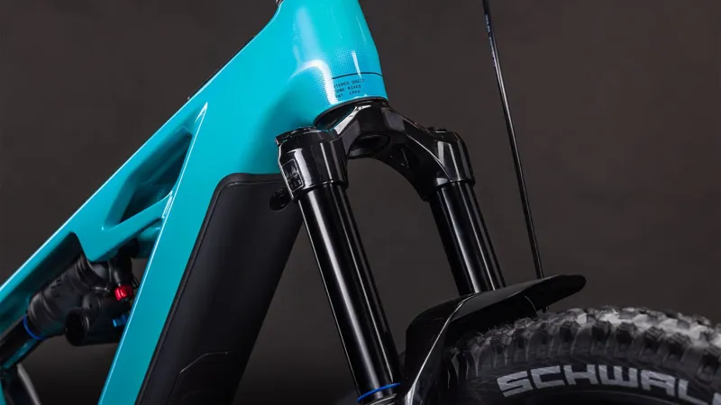 2026 Cube Stereo Hybrid one77 HPC Race 800 - Full Suspension eBike - Swimming Pool / Black-5