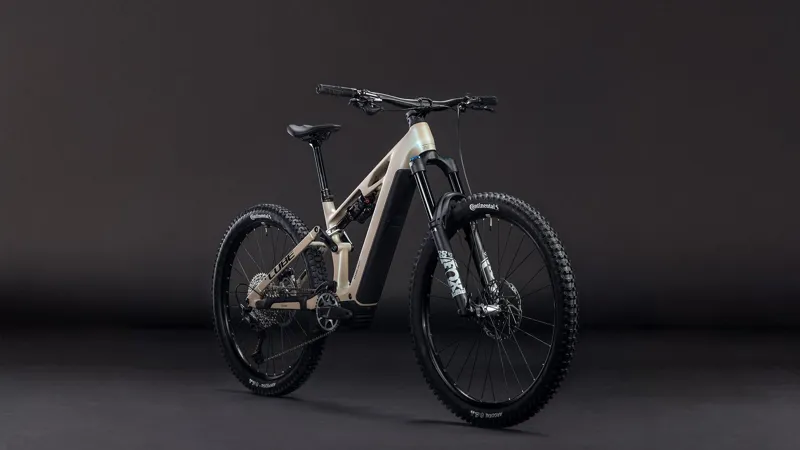 2026 Cube Stereo Hybrid one77 HPC SLX 800 - Full Suspension eBike - Glint Sand / Black-1