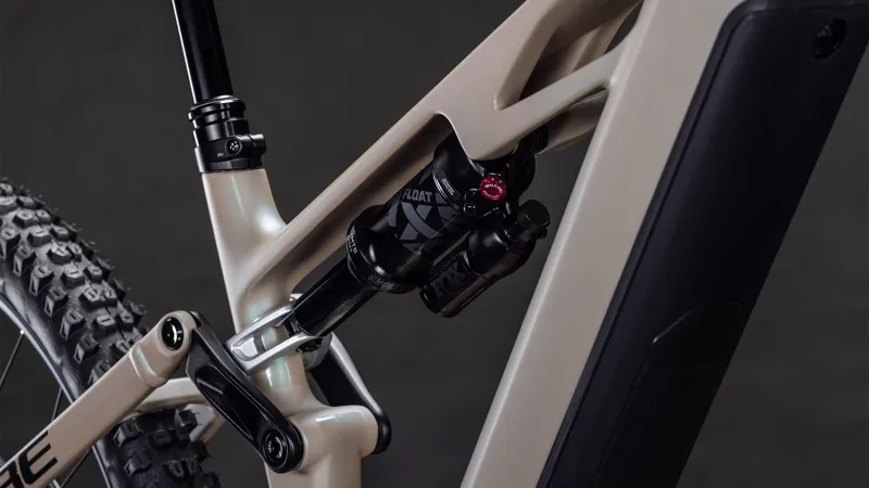 2026 Cube Stereo Hybrid one77 HPC SLX 800 - Full Suspension eBike - Glint Sand / Black-6