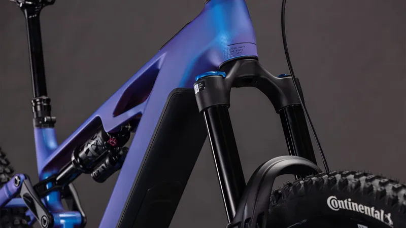 2026 Cube Stereo Hybrid one77 HPC SLX 800 - Full Suspension eBike - Blue Iris / Black-6