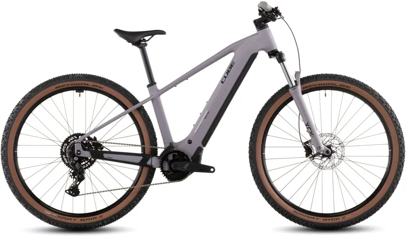 2026 Cube Reaction Hybrid Performance 600 - Hardtail eBike - Plum Grey / Black