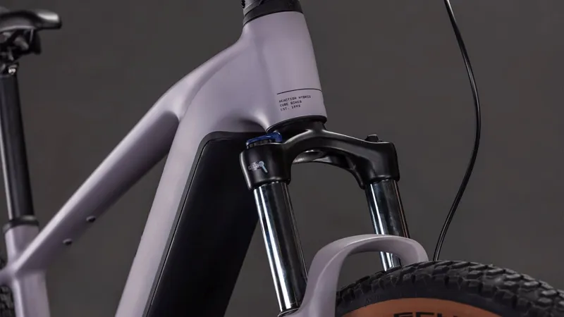 2026 Cube Reaction Hybrid Performance 600 - Hardtail eBike - Plum Grey / Black-6