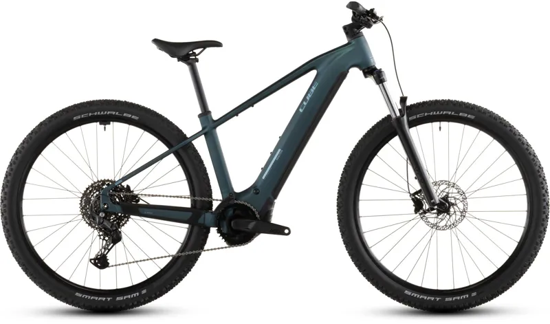 2026 Cube Reaction Hybrid One 600 - Hardtail Electric Mountain Bike - Royal Green / Prism
