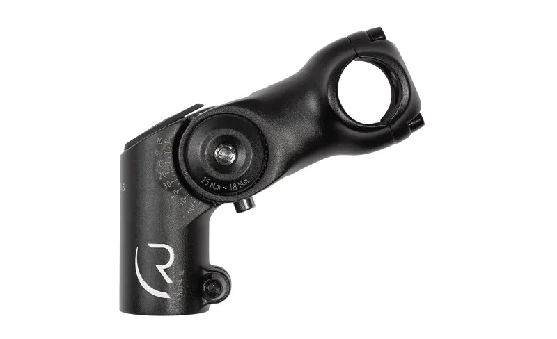 RFR Raised Adjustable 25.4mm x 80mm Trekking Stem in Black