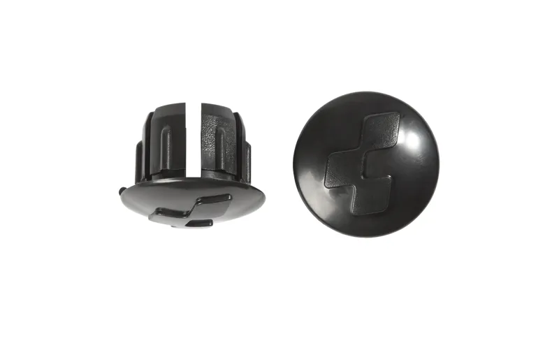 Cube Roadrace Handlebar End Plugs in Black
