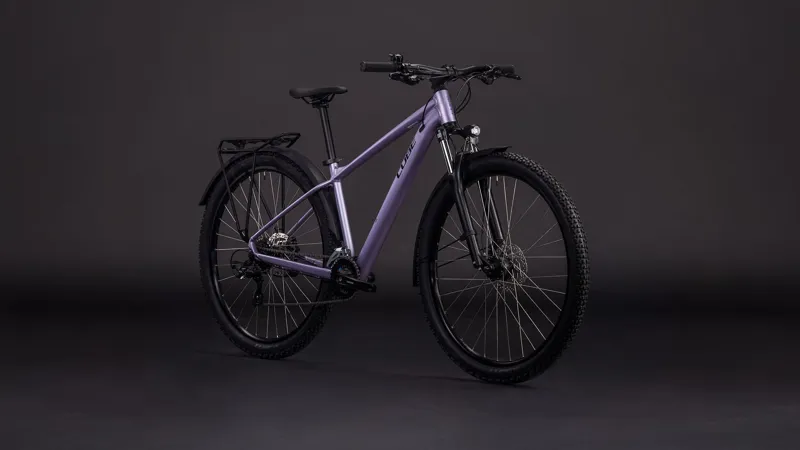 2026 Cube Aim One FE - Fully Equipped Mountain Bike - Light Purple / Chrome-1