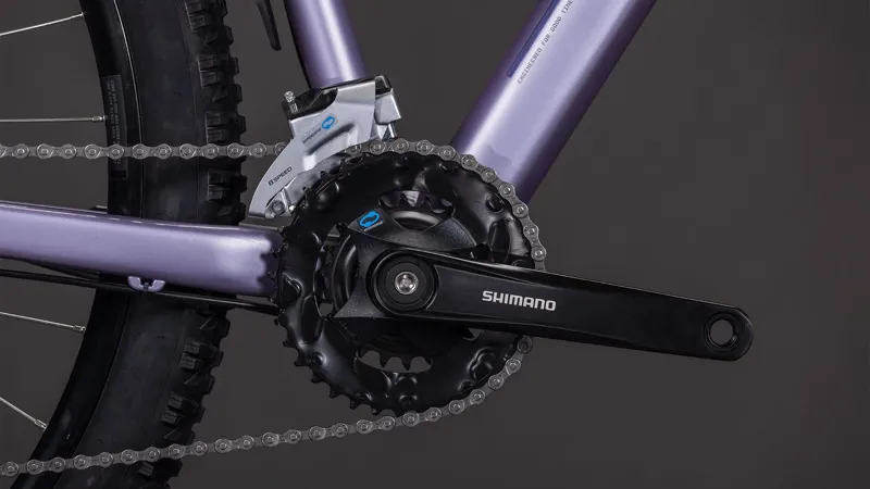 2026 Cube Aim One FE - Fully Equipped Mountain Bike - Light Purple / Chrome-4