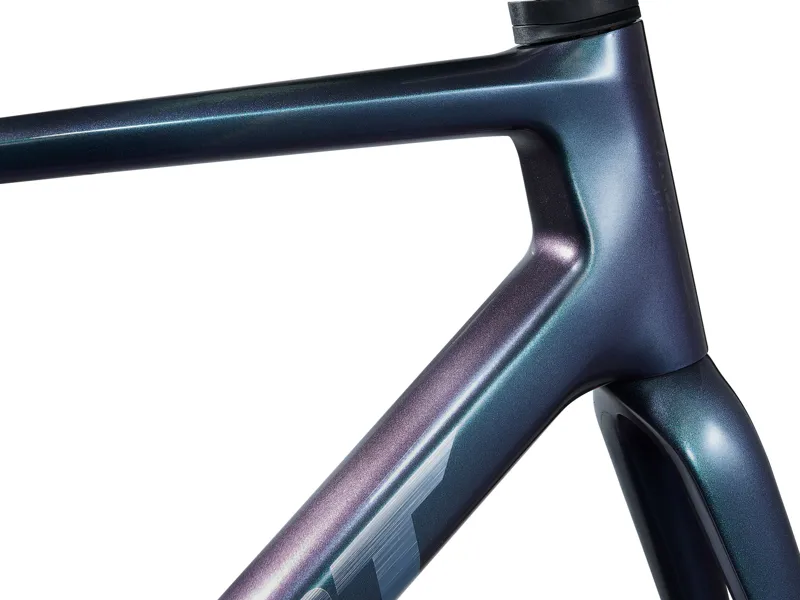 2025 Giant TCR Advanced Pro Frameset - Road Race Frameset - Gloss Blue Dragonfly / Brushed Foil-4